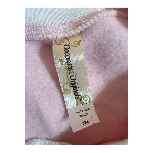 Decorated Originals Pink Sweatshirt with Snowman Embroidery - Picture 6 of 6